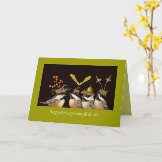 Gefeliciteerd met onze verjaardag! kaart (Gele Bloem)