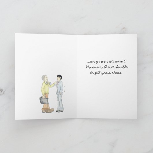 Gefeliciteerd met Ouder man van twee personen Kaart (Binnen)