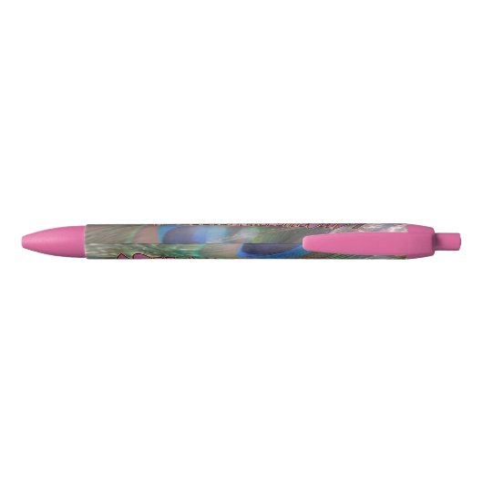 Gefeliciteerd met Peacock Pink Afstuderen Pen (Achterkant)