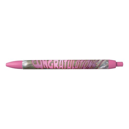 Gefeliciteerd met Peacock Pink Afstuderen Pen (Voorkant)