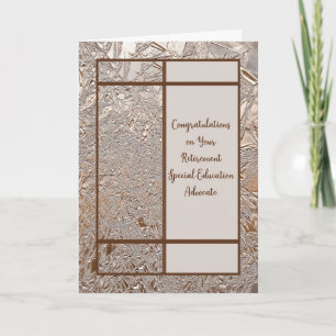 Gefeliciteerd met pensionering Ed. Advocate Kaart