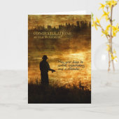 Gefeliciteerd met pensionering Fisherman Vist Kaart (Gele Bloem)