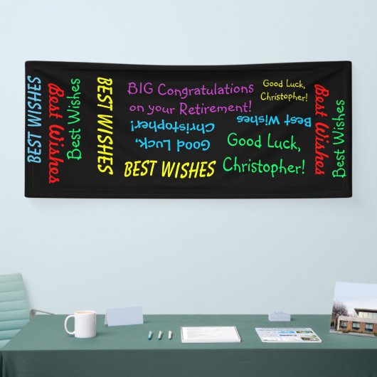 Gefeliciteerd met pensionering Fun Spandoek (Beurs)