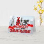 Gefeliciteerd met pensionering Funny Rat Race Them Kaart (Gele Bloem)