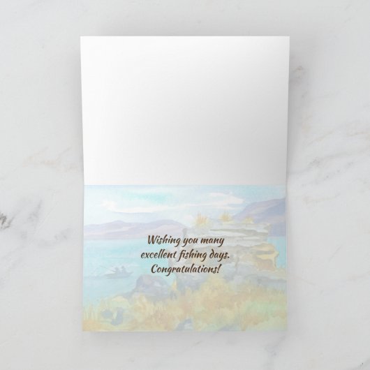 Gefeliciteerd met pensionering Happy Vissen Days L Kaart (Binnen)