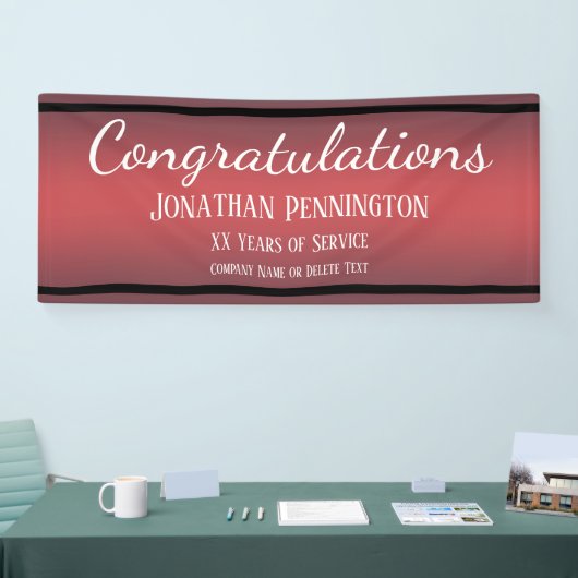 Gefeliciteerd met pensionering Jaren dienst Spandoek (Beurs)