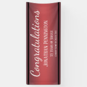 Gefeliciteerd met pensionering Jaren dienst Spandoek (Verticaal)