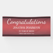 Gefeliciteerd met pensionering Jaren dienst Spandoek (Horizontaal)