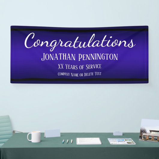 Gefeliciteerd met pensionering Jaren van Service B Spandoek (Beurs)