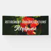 Gefeliciteerd met pensionering Jumbo Oranje ventil Spandoek (Horizontaal)