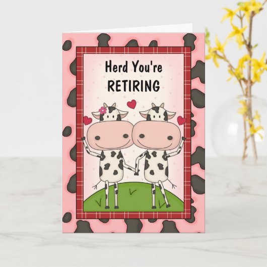 Gefeliciteerd met pensionering - Koeien Kaart (Gele Bloem)