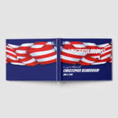 Gefeliciteerd met pensionering Red White Bunting Gastenboek (Volledig)