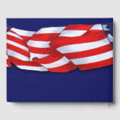 Gefeliciteerd met pensionering Red White Bunting Gastenboek (Achterkant)