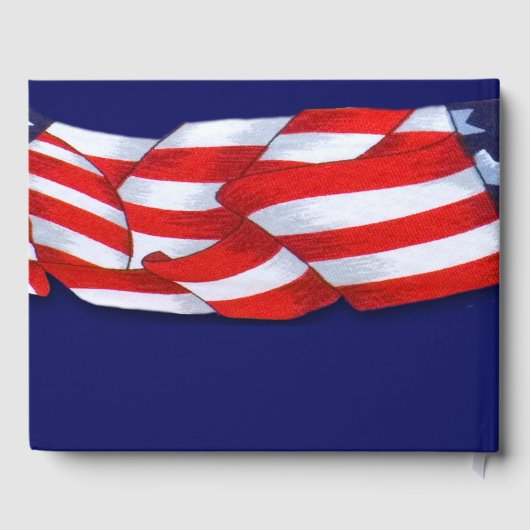 Gefeliciteerd met pensionering Red White Bunting Gastenboek (Achterkant)