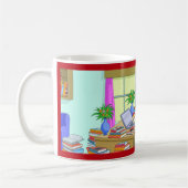 Gefeliciteerd met PhD-graad, grappige boeken, Cute Koffiemok (Links)