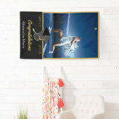 Gefeliciteerd met Photo Tennis-speler afstuderen Spandoek (Insitu)