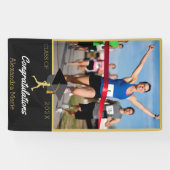 Gefeliciteerd met Photo Track-runner afstuderen Spandoek (Horizontaal)