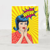 Gefeliciteerd met Pop Art Wow Kaart (Voorkant)