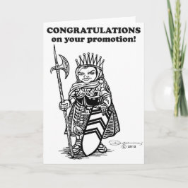 Gefeliciteerd met promotie kaart