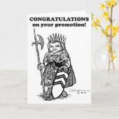 Gefeliciteerd met promotie kaart (Gele Bloem)