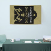 Gefeliciteerd met promotie spandoek (Beurs)