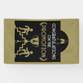 Gefeliciteerd met promotie spandoek (Horizontaal)