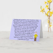 Gefeliciteerd met promotie verhaalkunst (mannelijk kaart (Gele Bloem)