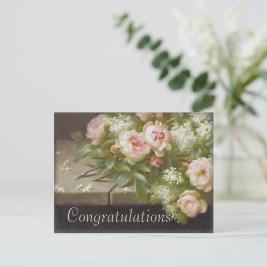 Gefeliciteerd met Raoul De Longpré CC0139 Briefkaart (Staand voorkant)