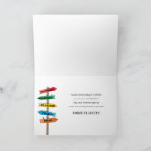 Gefeliciteerd met RdR-tekenen Foto naam Kaart (Binnen)