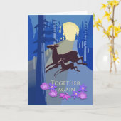 Gefeliciteerd met Reünie met Geboorte Moeder, Hert Kaart (Gele Bloem)