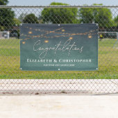 Gefeliciteerd met Rustic Tea Lights Engagement Par Spandoek (Insitu)