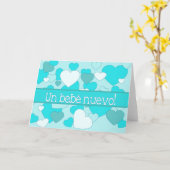 Gefeliciteerd met Spaanse Baby Boy Kaart (Gele Bloem)