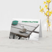 Gefeliciteerd met stoppen met roken kaart (Gele Bloem)