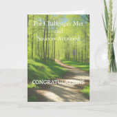 Gefeliciteerd met succes gevouwen Kaart (Voorkant)