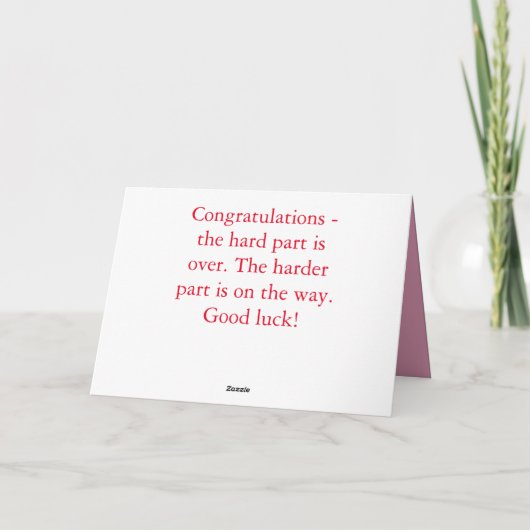 Gefeliciteerd met tandheelkundige examens kaart (Achterkant)