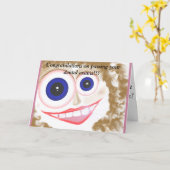 Gefeliciteerd met tandheelkundige examens kaart (Gele Bloem)