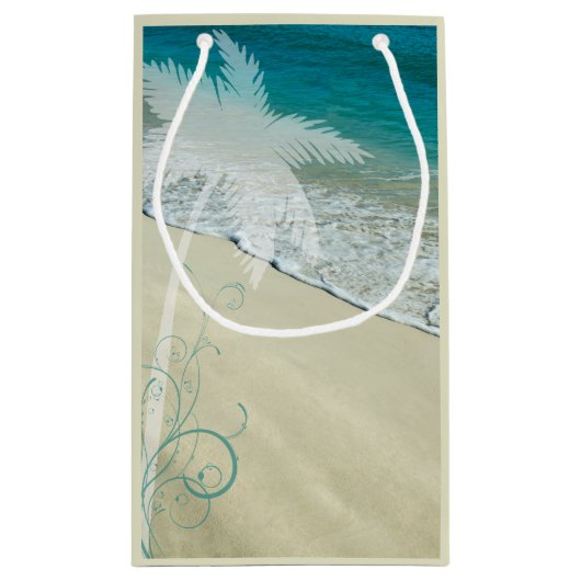 Gefeliciteerd met Tropisch Beach Weddenschap Klein Cadeauzakje (Achterkant)