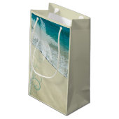 Gefeliciteerd met Tropisch Beach Weddenschap Klein Cadeauzakje (Achterkant Gekanteld)