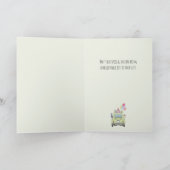 Gefeliciteerd met Trouwdag Fiat 500 Kaart (Binnen)