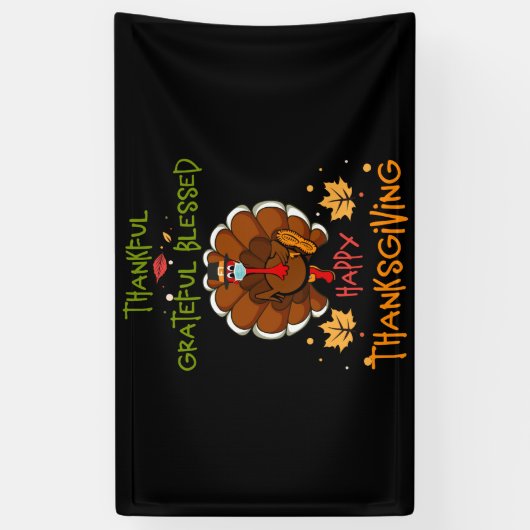 Gefeliciteerd met Turkije met zijn maskerende dank Spandoek (Verticaal)