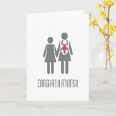 Gefeliciteerd met twee nieuwe moeders kaart (Gele Bloem)