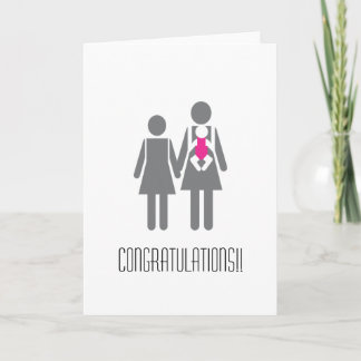 Gefeliciteerd met twee nieuwe moeders kaart