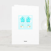 Gefeliciteerd met tweeling jongetjes kaart (Achterkant)