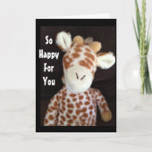 GEFELICITEERD MET UW ADOPTIE KAART (Voorkant)