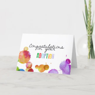 Gefeliciteerd met uw adoptie kaart