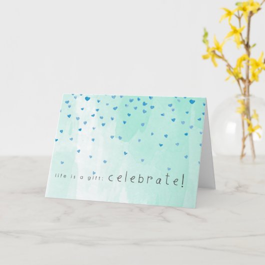 Gefeliciteerd met uw adoptie kaart (Gele Bloem)