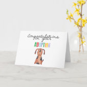 Gefeliciteerd met uw adoptie kaart (Gele Bloem)