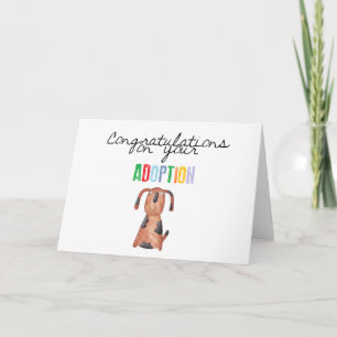 Gefeliciteerd met uw adoptie kaart