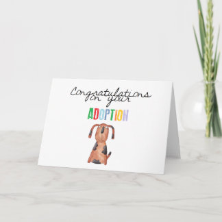 Gefeliciteerd met uw adoptie kaart