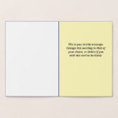 Gefeliciteerd met uw afstuderen. Een afstudeerkaar Folie Kaarten (Binnen)